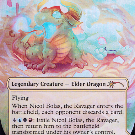 Nicol Bolas, the Ravager // Nicol Bolas, the Arisen (Borderless) [Secret Lair Drop] Foil