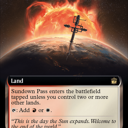 Sundown Pass (Extended Art) [Doctor Who] Surge Foil