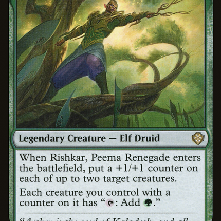 Rishkar, Peema Renegade [Starter Commander Decks]
