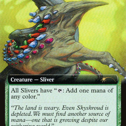 Gemhide Sliver (Extended Art) [Secret Lair Drop] Foil