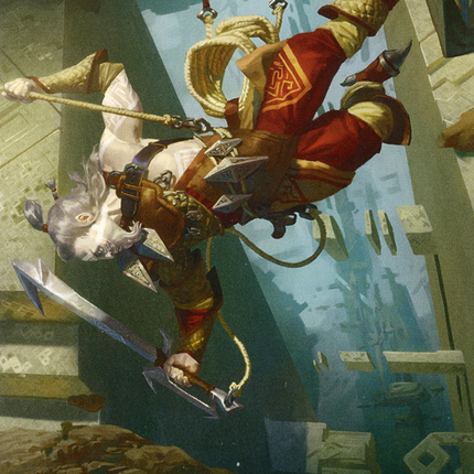 Cliffhaven Sell-Sword // Cliffhaven Sell-Sword (Borderless) [Zendikar Rising Art Series]