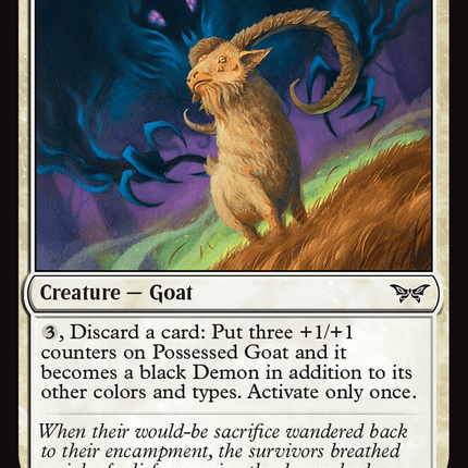 Possessed Goat [Duskmourn: House of Horror]