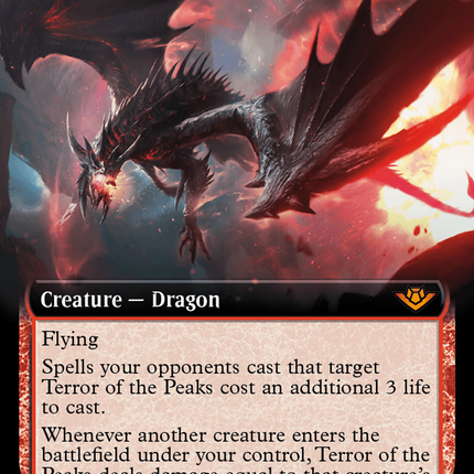 Terror of the Peaks (Extended Art) [Outlaws of Thunder Junction] Foil