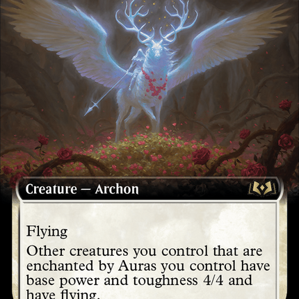 Archon of the Wild Rose (Extended Art) [Wilds of Eldraine]