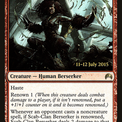 Scab-Clan Berserker [Magic Origins Promos] Prerelease Foil