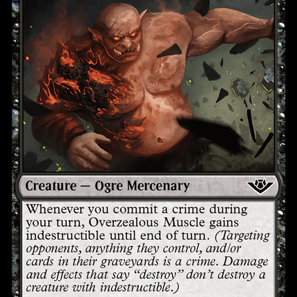 Overzealous Muscle [Outlaws of Thunder Junction] Foil