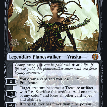 Vraska, Betrayal's Sting [Phyrexia: All Will Be One Promos] Prerelease Foil