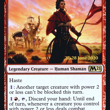 Subira, Tulzidi Caravanner [Core Set 2021 Promos] Prerelease Foil