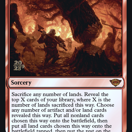 Hew the Entwood [Tales of Middle-earth Promos] Prerelease Foil