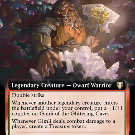Gimli of the Glittering Caves (Extended Art) [Tales of Middle-earth Commander] Foil