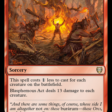 Blasphemous Act [Tales of Middle-earth Commander]