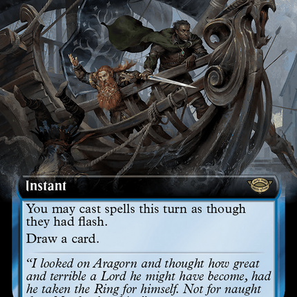 Borne Upon a Wind (Extended Art) [The Lord of the Rings: Tales of Middle-earth] Surge Foil