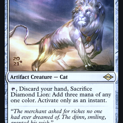 Diamond Lion [Modern Horizons 2 Promos] Prerelease Foil