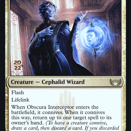 Obscura Interceptor [Streets of New Capenna Promos] Prerelease Foil