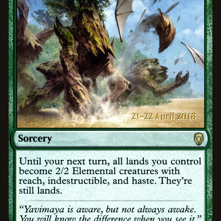 Sylvan Awakening [Dominaria Promos] Prerelease Foil