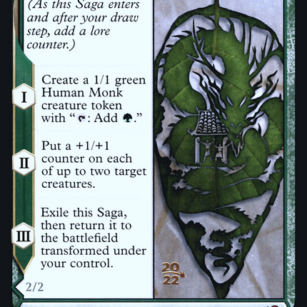 Jugan Defends the Temple // Remnant of the Rising Star [Kamigawa: Neon Dynasty Promos] Prerelease Foil