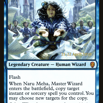 Naru Meha, Master Wizard [Dominaria Promos] Prerelease Foil