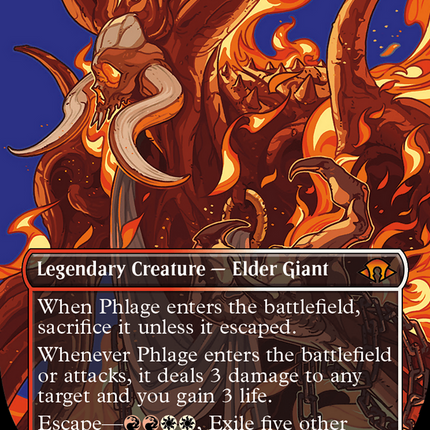 Phlage, Titan of Fire's Fury (Borderless) [Modern Horizons 3] Foil