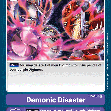Demonic Disaster [BT5-106] [Battle of Omni]