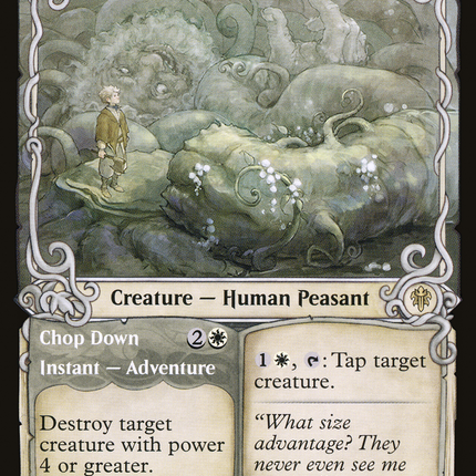 Giant Killer // Chop Down (Showcase) [Throne of Eldraine]