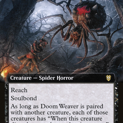 Doom Weaver (Extended Art) [Crimson Vow Commander]