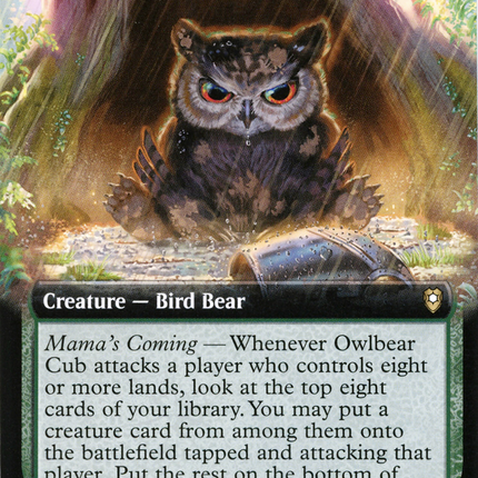 Owlbear Cub (Extended Art) [Commander Legends: Battle for Baldur's Gate]