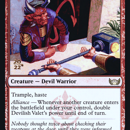 Devilish Valet [Streets of New Capenna Promos] Prerelease Foil
