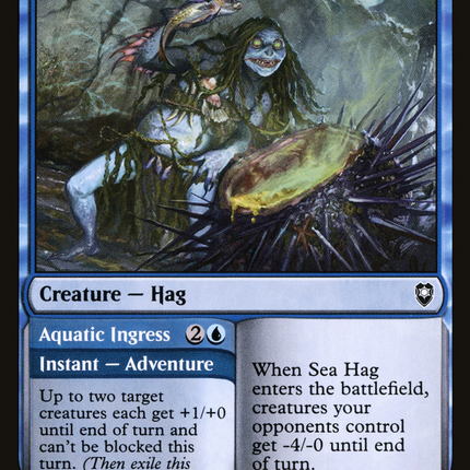 Sea Hag // Aquatic Ingress [Commander Legends: Battle for Baldur's Gate]