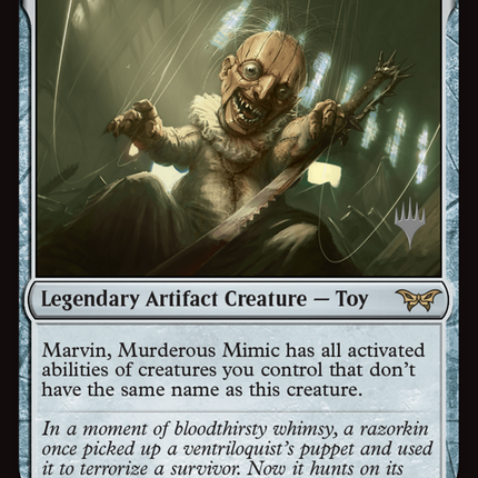 Marvin, Murderous Mimic [Duskmourn: House of Horror Promos] Foil