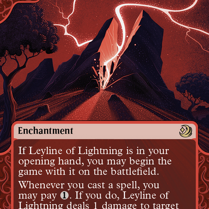 Leyline of Lightning (Showcase) (Borderless) [Wilds of Eldraine: Enchanting Tales]