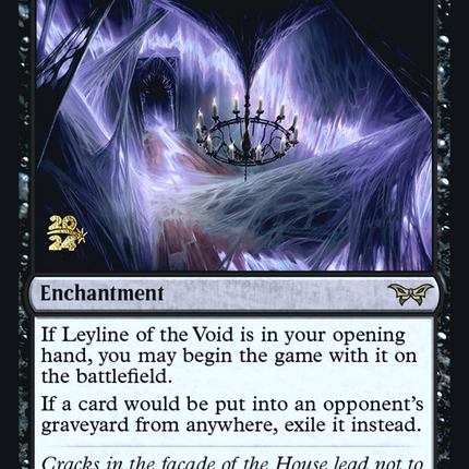Leyline of the Void [Duskmourn: House of Horror Promos] Prerelease Foil