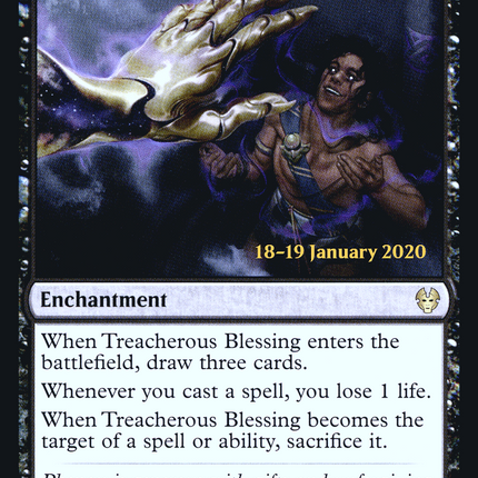 Treacherous Blessing [Theros Beyond Death Promos] Prerelease Foil