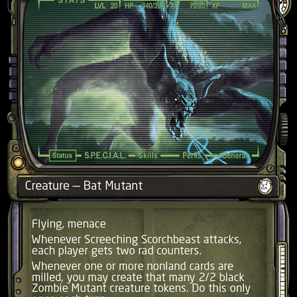 Screeching Scorchbeast (Showcase) [Fallout] Surge Foil