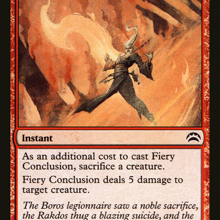 Fiery Conclusion [Planechase 2012] Foil
