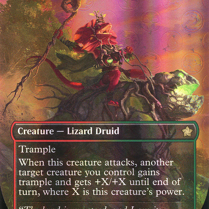 Ashroot Animist (Borderless) [Foundations] Mana Foil