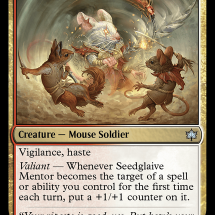 Seedglaive Mentor [Bloomburrow] Foil