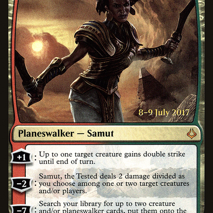 Samut, the Tested [Hour of Devastation Promos] Prerelease Foil