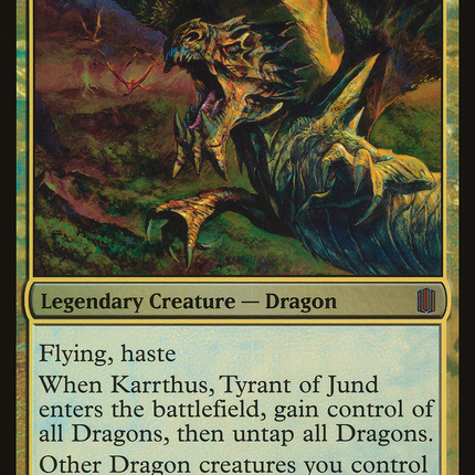 Karrthus, Tyrant of Jund [Commander's Arsenal Oversized] Foil