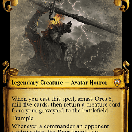 Sauron, Lord of the Rings (Showcase) [Tales of Middle-earth Commander]