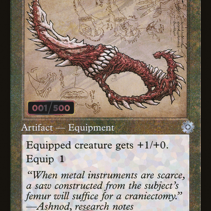 Bone Saw (Retro) [The Brothers' War Retro Artifacts] Serialized Foil
