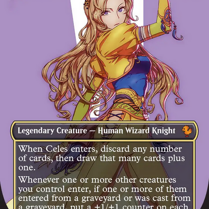 Celes, Rune Knight (Borderless) [Commander: FINAL FANTASY] Foil