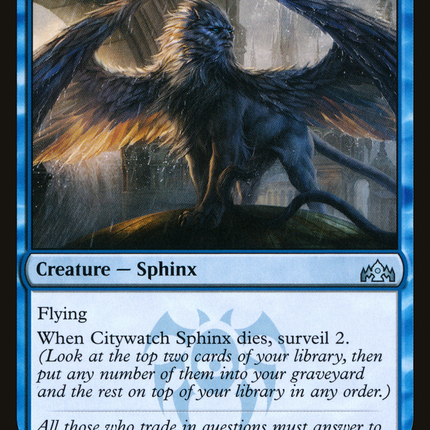 Citywatch Sphinx [The List]