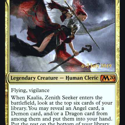 Kaalia, Zenith Seeker [Core Set 2020 Promos] Prerelease Foil