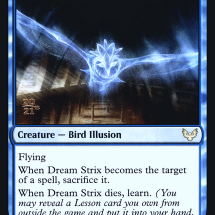 Dream Strix [Strixhaven: School of Mages Promos] Prerelease Foil