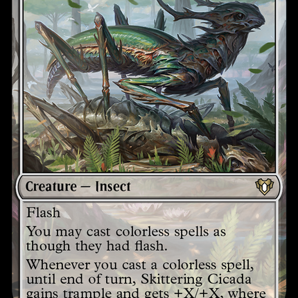 Skittering Cicada [Commander Masters]