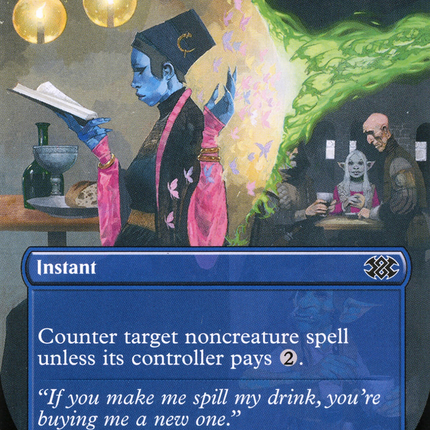 Spell Pierce (Borderless) [Double Masters 2022]