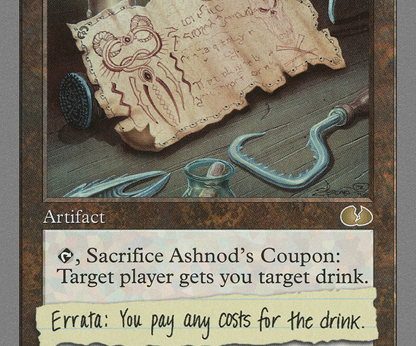 Ashnod's Coupon [Unglued] – Dark Fox TCG