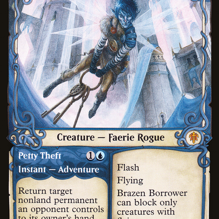 Brazen Borrower // Petty Theft (Showcase) [Throne of Eldraine]