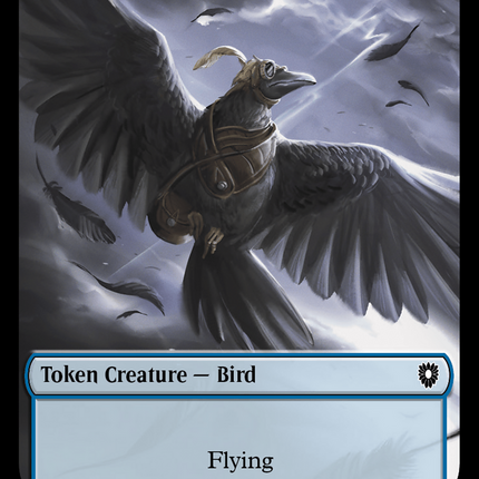Storm Crow [Bloomburrow Commander Tokens] Foil