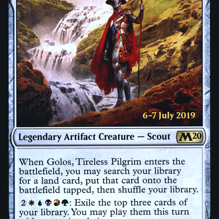 Golos, Tireless Pilgrim [Core Set 2020 Promos] Prerelease Foil